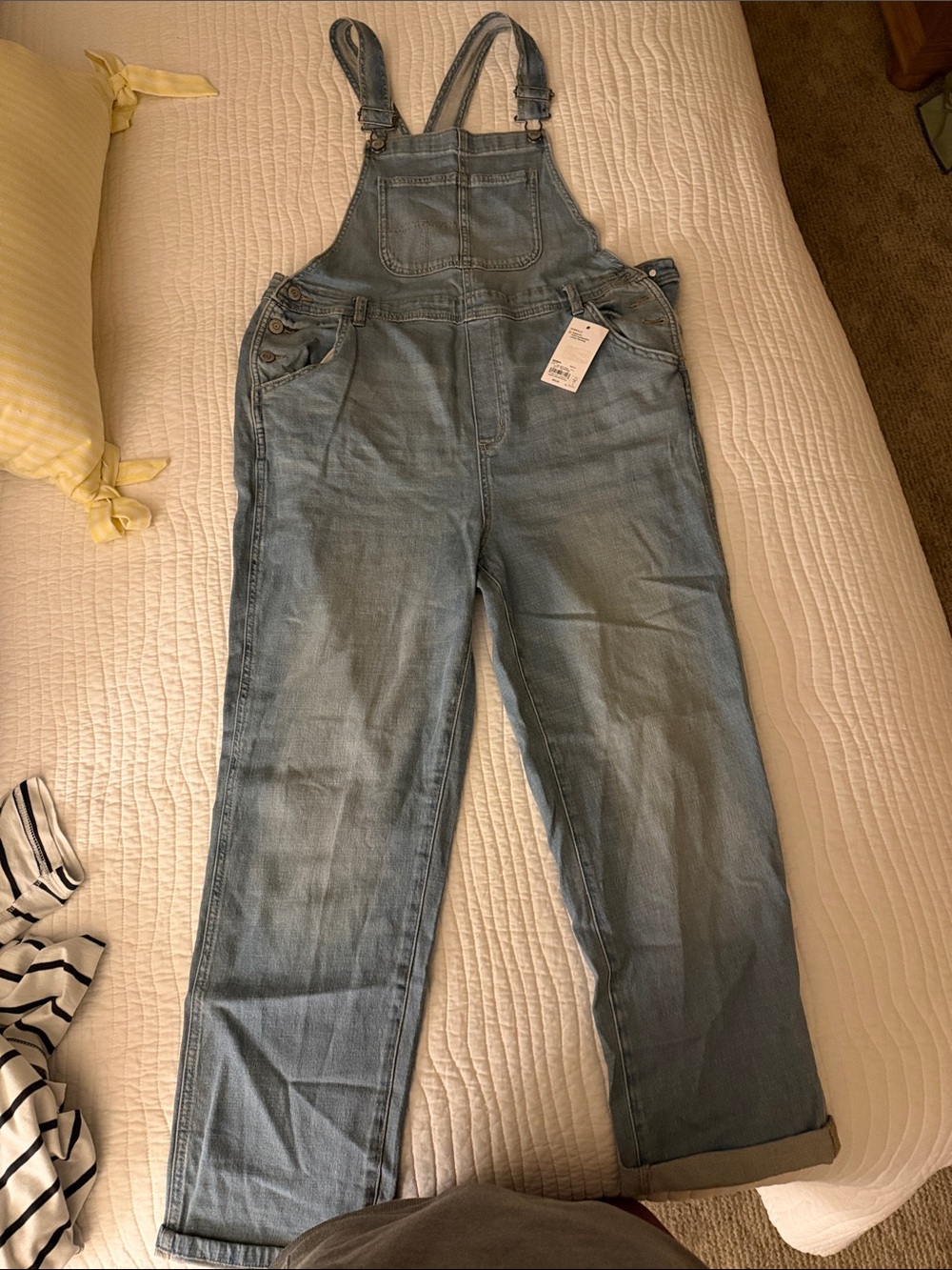Sonoma Light Blue Denim Relaxed Overalls